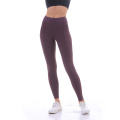 Exercício de controle de barriga para corrida alongamento ioga cintura alta bolsos calças leggings de absorção de umidade